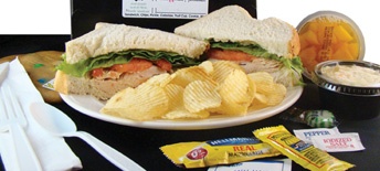 Sandwich and chips